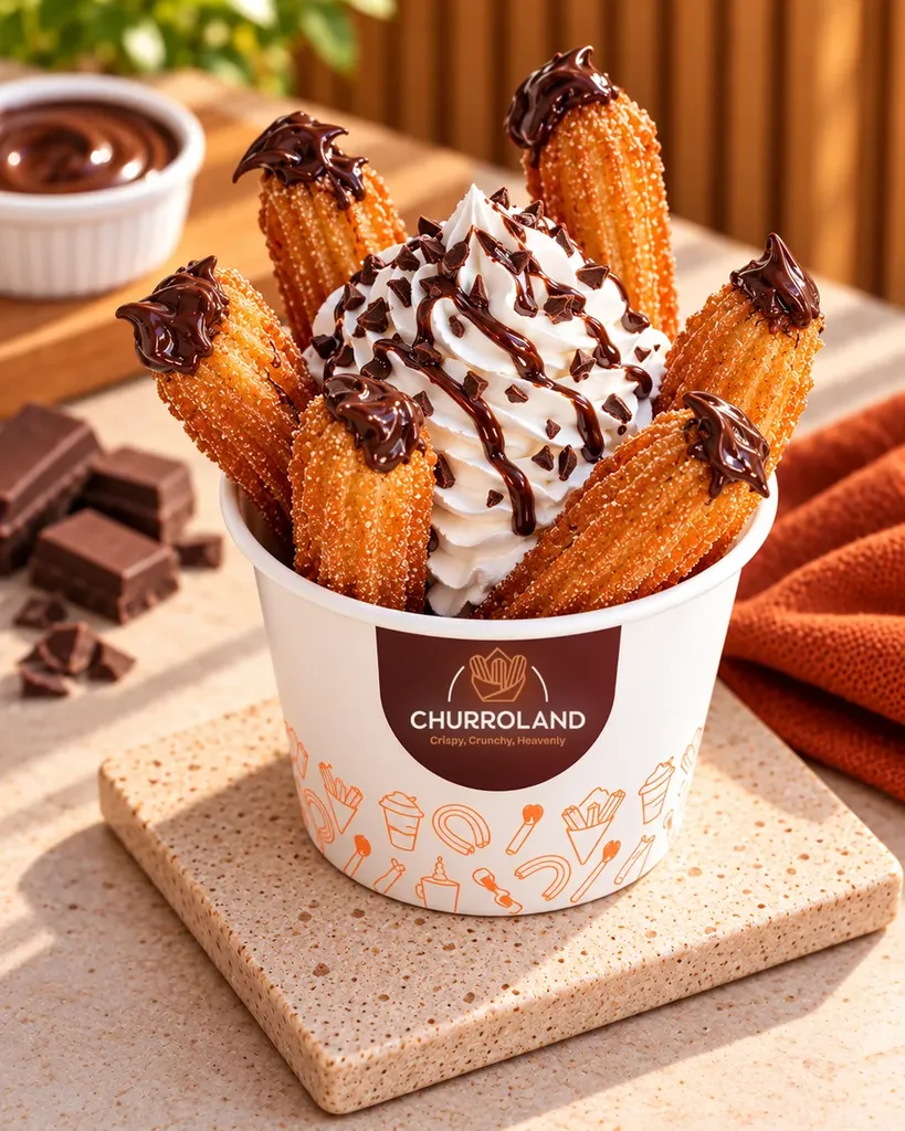 Filled Churro Tubs at Churroland